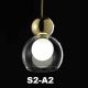 Pendule, Lustre suspendate - Lustra cu 5 pendule LED design Art Deco MEMORIA