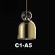 Pendule, Lustre suspendate - Lustra cu 5 pendule LED design Art Deco MEMORIA