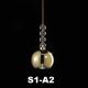 Pendule, Lustre suspendate - Lustra cu 5 pendule LED design Art Deco MEMORIA