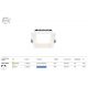 Plafoniere cu spoturi, Spoturi aplicate - Spot LED incastrabil design tehnic Okno alb 17x17cm 4000K