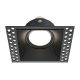 Plafoniere cu spoturi, Spoturi aplicate - Spot incastrabil design tehnic Dot negru 11,2x11,2cm