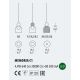 Pendule, Lustre suspendate - Lustra, Pendul LED design Art Deco MEMORIA