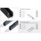 Accesorii iluminat - Sina trifazata neagra TRACK ZZ 3m