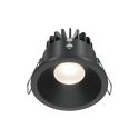 Spot LED incastrabil pentru baie design tehnic IP65 Zoom negru