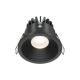 Iluminat pentru baie - Spot LED incastrabil dimabil pentru baie design tehnic IP65 Zoom negru 4000K