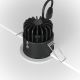 Iluminat pentru baie - Spot LED incastrabil pentru baie design tehnic IP65 Zoom alb 4000K