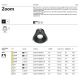 Iluminat pentru baie - Spot LED incastrabil pentru baie design tehnic IP65 Zoom alb 4000K