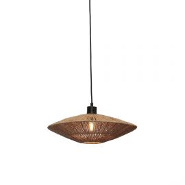 Pendule, Lustre suspendate - Lustra/Pendul eco din iuta Iguazu S disc 40cm, nat