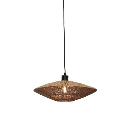 Pendule, Lustre suspendate - Lustra/Pendul eco din iuta Iguazu S disc 40cm, nat