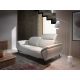 Canapele - Canapea 2 locuri eleganta, design italian Cowhide leather taupe grey