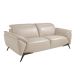 Canapele - Canapea 2 locuri eleganta, design italian Cowhide leather taupe grey