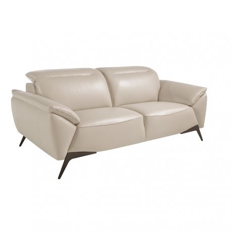 Canapele - Canapea 2 locuri eleganta, design italian Cowhide leather taupe grey