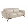 Canapea 2 locuri eleganta, design italian Cowhide leather taupe grey