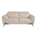 Canapele - Canapea 2 locuri eleganta, design italian Cowhide leather taupe grey