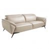Canapea 3 locuri eleganta, design italian Cowhide leather taupe grey