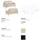 Canapele - Canapea 2 locuri eleganta, design italian Cowhide leather taupe grey