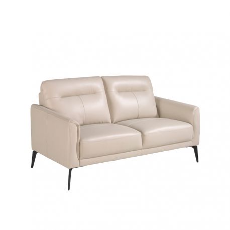 Canapele - Canapea 2 locuri eleganta, design italian Cowhide leather taupe grey