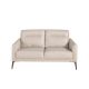 Canapele - Canapea 2 locuri eleganta, design italian Cowhide leather taupe grey