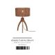 Veioze - Lampa de masa eco din iuta Iguazu 3-legs nat/30x16, nat