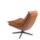 Fotolii - Fotoliu pivotant tapitat cu piele George Earth Clay