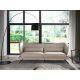 Canapele - Canapea 3 locuri eleganta cu spatar original Cowhide leather taupe grey