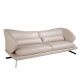 Canapea 3 locuri eleganta cu spatar original Cowhide leather taupe grey