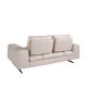 Canapele - Canapea 2 locuri eleganta cu spatar reglabil Cowhide leather taupe grey