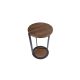 Masute Living - Masuta laterala moderna design LUX Wood and Black, 38cm
