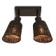 Plafoniere - Plafoniera eco din bambus Java 2-Shade bl/15x17, bl