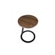 Masute Living - Masuta laterala moderna design LUX Wood and Black, 38cm