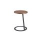 Masute Living - Masuta laterala moderna design LUX Wood and Black, 38cm