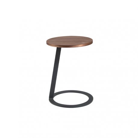 Masute Living - Masuta laterala moderna design LUX Wood and Black, 38cm