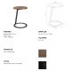 Masute Living - Masuta laterala moderna design LUX Wood and Black, 38cm