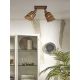 Plafoniere - Plafoniera eco din bambus Java 2-Shade nat/15x17, bl/nat