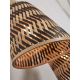 Plafoniere - Plafoniera eco din bambus Java 2-Shade nat/15x17, bl/nat