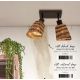 Plafoniere - Plafoniera eco din bambus Java 2-Shade nat/15x17, bl/nat