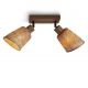 Plafoniere - Plafoniera eco din bambus Java 2-Shade nat/15x17, nat