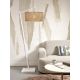Lampadare - Lampadar eco din bambus Java L white/50x22, nat