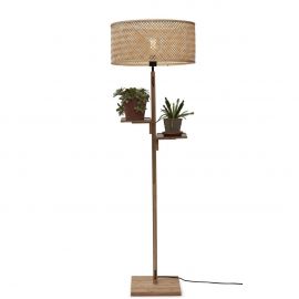 Lampadare - Lampadar eco din bambus cu polita Java nat/50x22, nat