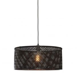 Pendule, Lustre suspendate - Lustra/Pendul eco din bambus Java 50x22, black