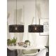 Pendule, Lustre suspendate - Lustra/Pendul eco din bambus Java 50x22, black