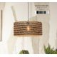 Pendule, Lustre suspendate - Lustra/Pendul eco din bambus Java 50x22, bl./nat