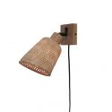 Aplica de perete eco din bambus Java nat/15x17, natural