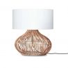Veioza eco din ratan Kalahari L/4723 white