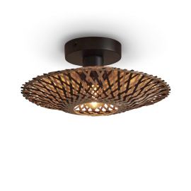 Plafoniere - Plafoniera eco din bambus Kalimantan XS 30cm, bl/nat