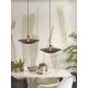 Pendule, Lustre suspendate - Lustra/Pendul eco din bambus Kalimantan 44cm nat/bl