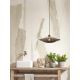 Pendule, Lustre suspendate - Lustra/Pendul eco din bambus Kalimantan 44cm nat/bl