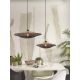 Pendule, Lustre suspendate - Lustra/Pendul eco din bambus Kalimantan 60cm nat/bl