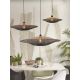 Pendule, Lustre suspendate - Lustra/Pendul eco din bambus Kalimantan 60cm nat/bl