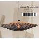Pendule, Lustre suspendate - Lustra/Pendul eco din bambus Kalimantan 60cm nat/bl